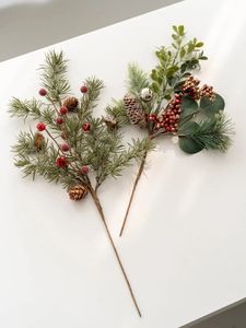 Christmas Decorations Creative PE Pine Branches Festive Flower Arrangements Shooting Props Living Room Artwork 231019