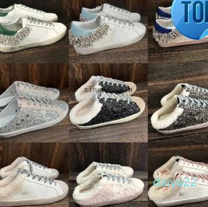 Goldenss Gooses Italy brand Sneaker Women Casual Shoes Spuer-star Sabot Diamond Designer Shoes Sequin Classic White Do-Old Dirty SuperS