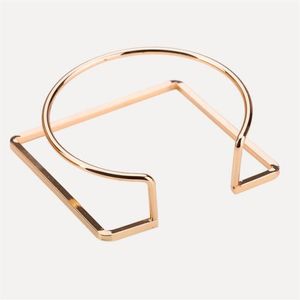 braccialetti gioielli cerchio braccialetti quadrati rotondi aperti per donna moda intero242M