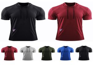 Maglie da corsa Uomo Spandex Soild Base Manica Traspirante Yoga Top Maschile Camicie Fitness Abbigliamento da jogging Tuta sportiva Tasche top4484895