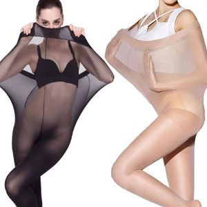 Plus -storlek Super Elastic Tights Socks Women Strumps Compression Pantyhose Weight Control Body Shaper Amazing Underwear180a