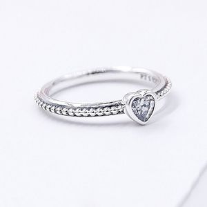 Little Love Серебро 925 пробы Романтичное, свежее, простое и модное складное кольцо для мужчин и женщин, кольцо для пары, роскошные украшения, обручальное кольцо, подарок на День святого Валентина