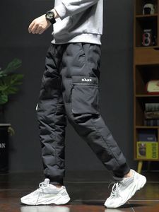 Men's Pants 80% White Duck Down Padded Thicken Winter Warm Down Pants Men Joggers Sportswear Sweatpants Thermal Down Trousers 231019