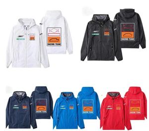 autumn and winter F1 racing jacket, team windproof and warm hooded sweater