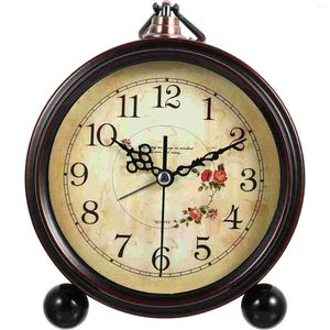 Zegar stołowy zegar biurka vintage alarm dekoruj sypialnię małe biuro życia staroświeckie