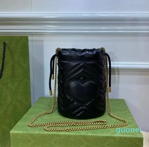 Ladies Marmont genuine leather Drawstring bags Cross Body purses Handbags Women Fashion Shoulder Bags Wallet Bucket Bag All Match Lady Clutch Bags