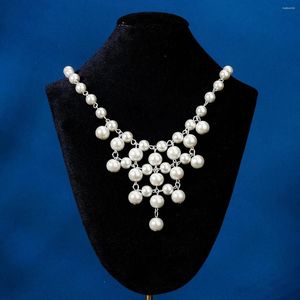 Ketten Charming Poshoot Accesorries Für Frauen Luxus Perlen Afrikanische Braut Hochzeit Neckless Vintage Mode Weibliche Perlen Mädchen Geschenke