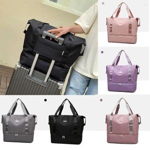 Duffel Bags Large Capacity Luggage Handbag Shoe Storage Dry Wet Separation Travel Waterproof Tote Bag