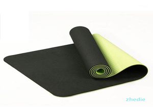 2020 6Mm Tpe TwoColor NonSlip Yoga Mat Sports Mat 183x61Cm Gym Home Fitness Tasteless Online-Shopping6910237