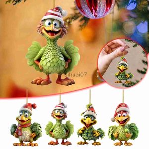 Decorações de Natal Enfeite de Natal Engraçado Animal Pingente Árvore de Natal Decorações Penduradas Festa Festiva de Natal Decoração de Ano Novo para Casa Noel Natal x1020