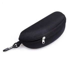 Black Eyewear Cases Cover Sunglasses Women Glasses Box With Zipper Eyeglass Cases For Men Storage Boxes