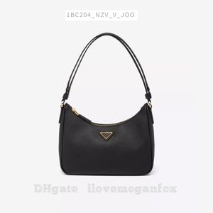 Bolsa feminina Mini Hobo de couro Saffiano nas axilas preta item nº: 1BC204_NZV_V_JOO