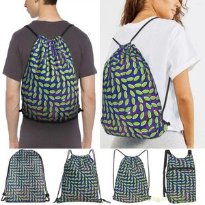 Shoppingväskor djur kollektiv merriweather post pavilion (155mp cover) män reser sport gymnastikväska kvinnor dragsko säckpack ryggsäck