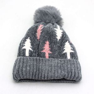 Cappello di Natale Moda per bambini e adulti Nuovo cappello Albero di Natale Jacquard Caldo cappello di lana lavorato a maglia Autunno e inverno Pullover Cappello freddo