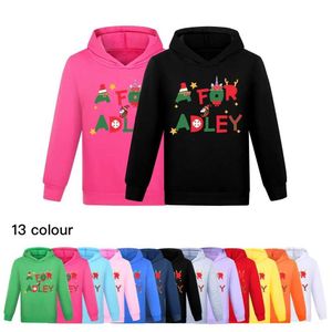 Men's Hoodies Sweatshirts Anime A FOR ADLEY Hoodie Kids Spring Autumn Clothes Baby Girls Long Sleeve Coats Boys Cartoon Sweatshirt Child Christmas OutwearL231020