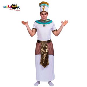 cosplay Antico Re d'Egitto Faraone Robe Cosplay Uomo Costume di Halloween Natale Carnevale Abiti da festa Maschio adulto Costume Hatcosplay