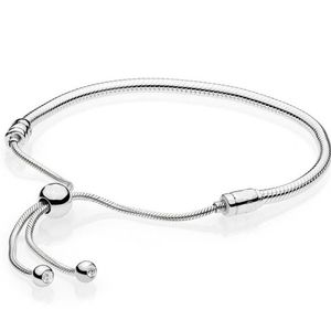 Bracciale in argento sterling 925 Momenti Chiusura scorrevole Regolare il braccialetto Pan Bangle Fit Donna Bead Charm Gioielli fai da te Europa CX200623254d