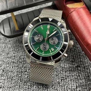 Prezent świąteczny męskie oglądanie Klasyczna moda kwarc U1top Prezydent Wysokiej jakości ruch 46 mm składane zapięcie tkanie nocne wodoodporne Sapphire Glass Montres