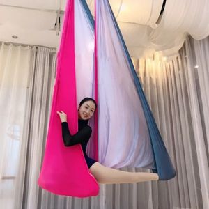 Paski oporowe Elastyczne 5 metrów Aerial Yoga Hammock Flying Swing Najnowsze wielofunkcyjne pasy jogi przeciwgrawityzmu do treningu jogi Pas jogi 231019