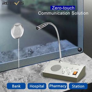 Walkie Talkie Retevis RT 9908 Dual Way Window Intercom System Bank Counter Interphone Two Bank Pharmacy Table Microphone 231019