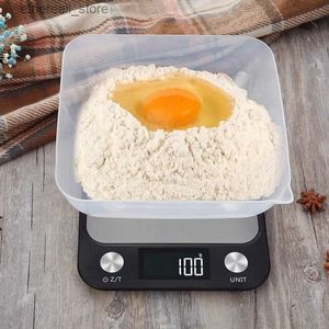 Bathroom Kitchen Scales Scale 15Kg 1g Weighing Food Coffee Balance Smart Electronic Digital Stainless Steel Design for Cooking and Baking Q231019