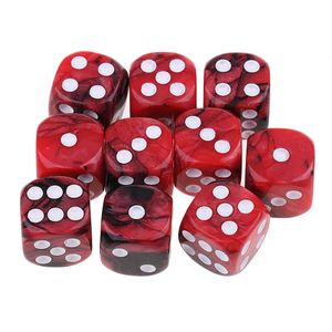 Utomhusspelaktiviteter 10x D6 Six Sided Table Game Dice 16mm för spel 231020