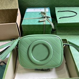 10a Top Quality Designer Bag Tassels Camera Bag 21cm äkta läder axelväska lady crossbody väska med låda G055