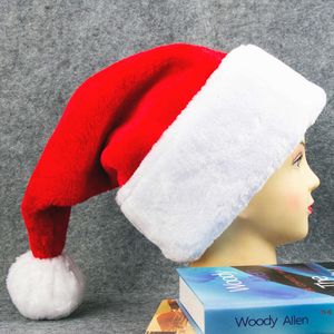 Christmas Hat Fashion For Kids And Adults Thickening Plush Christmas Hat Lengthening Plush Christmas Hat Santa Claus Hat Decoration