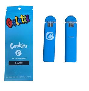 Cookies Einweg-Leerstift, wiederaufladbar, 280 mAh, 1,0 ml, Verdampfer, 10 Sorten auf Lager, kostenloser Versand in die USA