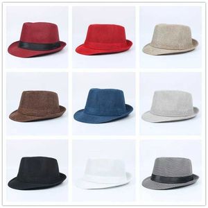 Wide Brim Hats Bucket Hats Fashion Summer Jazz Hat Beach Panama Hat Sun Hats Retro Fedoras Top Hat Men Women Unisex Bucket GorrasL23/10/20