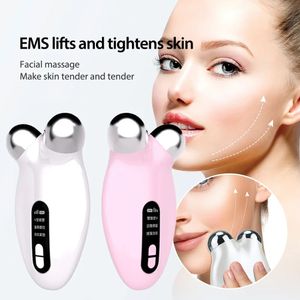 Ansiktsvårdsenheter LED -massager för nackrulle hud åtdragning anti rynka dubbel hakborttagningsverktyg elektrisk hög frekvens 231020