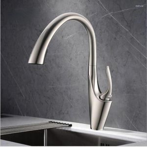 Kitchen Faucets Pull Out Faucet Chrome/Nickel Brass Sink Mixer Tap Hidden Shower Head Rotation Taps