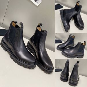 Margare Chelsea Boot w cielęcy czarny triomfea charakterystyczna podszewka cielęcia