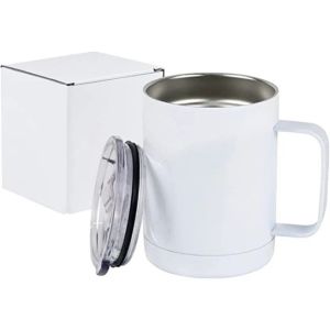 12oz sublimering av tomt tumlar kaffe mugg bil kopp resor dubbel vägg insualed vakuum dricksvatten tumlare med handtag och tätningslock FY4374 1025