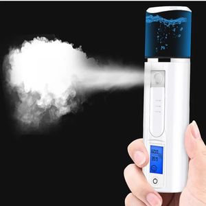 Steamer Protable Mini Nano Mist Spray Spa Idratante Spruzzatore idratante Umidificatore Tester per la pelle Cura 40 # 1210 231020