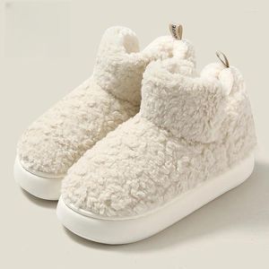 Pantofole Invernali In Cotone Peluche Stivali Casa Scarpe Da Donna E Da Uomo Simpatiche Signore Colorate Calde Antiscivolo