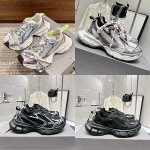 Buty designerskie Kobiety Sneaker 3xl Track Sneakers 3.0 Triple Treners Luksusowy MESH 3S Beige Grey Runner Guma But Platform Trener