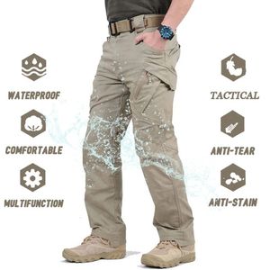 メンズパンツIX9市民的戦術パンツ男性SWAT戦闘ズボンカジュアルメンハイキングパンツアウトドアキャンプ貨物防水パンツ231019