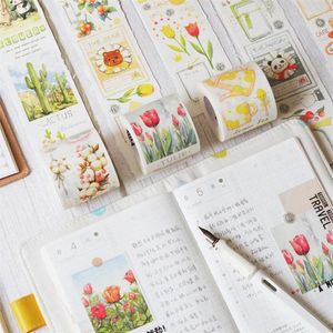 Present Wrap Everein Blommande säsong Masking Tape Sticker Scrapbooking Washi/Pet Cute Stationery Diary Supplies Decorative