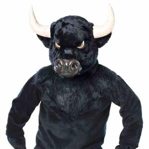 Anpassad Black Bull Mascot Costume 296X