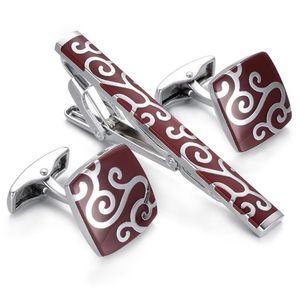 Yoursfs 6 Pairs Set Tie Clip Cuff links Set Men's Funny Unique Anniversary Jewelry Gift243V