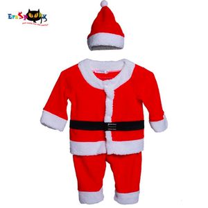 コスプレクリスマス服サンタクロースコスチューム男の子新生児ベベコートパンツハットスーツ幼児向けセット