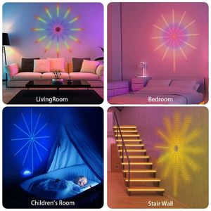 Inne imprezy imprezowe zapasy Bluetooth Fajerwerki LED LED Strip Sound Synchronizuj kolor Kolor Światło na wystrój ślubny Święta Bożego Narodzenia 231019