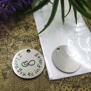 40pcs--stainless steel charms I love you to infinity more style choosing DIY pendants fo necklace263f