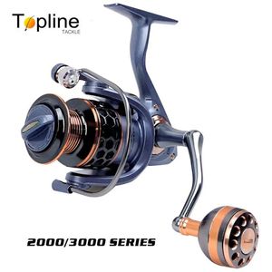 BAITCASTING REELS TOPLINE SPINING FISHING REEL 1000 Havhjul Följande PESCA FRONT BRAKE SYSTEM KVALITET MAX DRAG 21KG SPOOL FISKA SPOL 231020