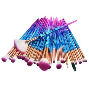 Professional Makeup Brushes Diamond Fan Powder Foundation Brush Blush Blending Eyeshadow Lip Cosmetic Eye Make Up Brushes Kit