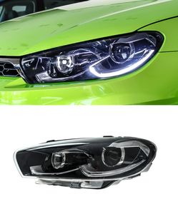 Luzes de carro para faróis VW Scirocco 2009-20 17 Alta configuração lente dupla Xenon LED luz diurna