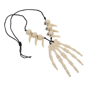 Pendant Necklaces Bejeweled Necklace Halloween Hand Bone Make Party Jewelry Accessory