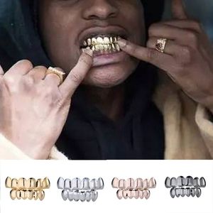 Dental Grills Hip Hop Rock Teeth Caps Teeth Decor Teeth Cover Case Grills Tooth Cap Rapper Top Bottom Tooths Custom Fit Teeth 231019