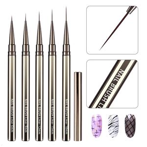 Makeup Tools French Stripe Nail Art Liner Brush Set 3D Tips Line Stripes DIY Drawing Pen UV Gel Brushes Painting Manicure 231020